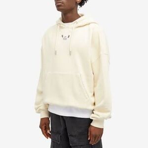 Off White Bandana Half Arrow Popover in Angora